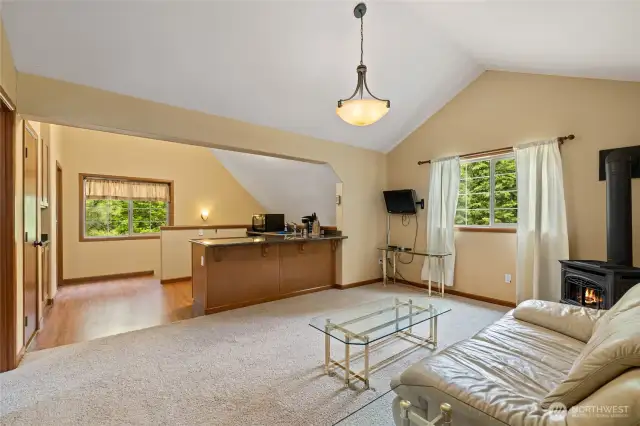 Living room in ADU
