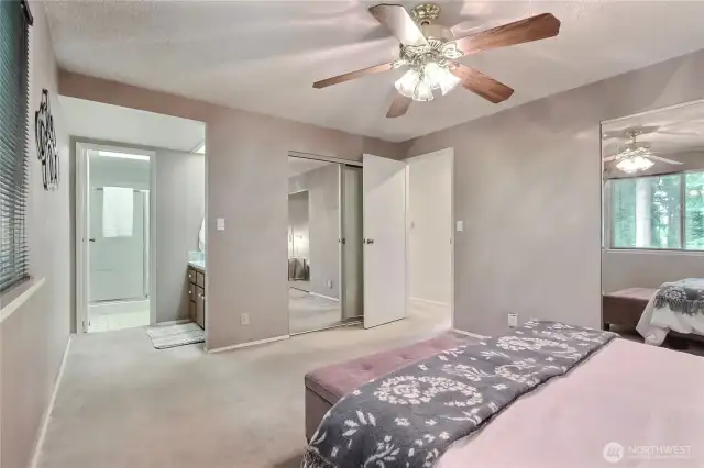 Primary Bedroom and Bathroom (upstairs)