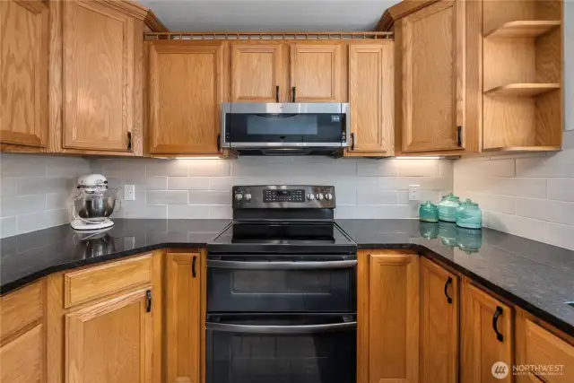 Open shelving and storage