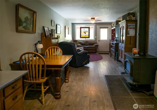 view of Kitchen to Living Room