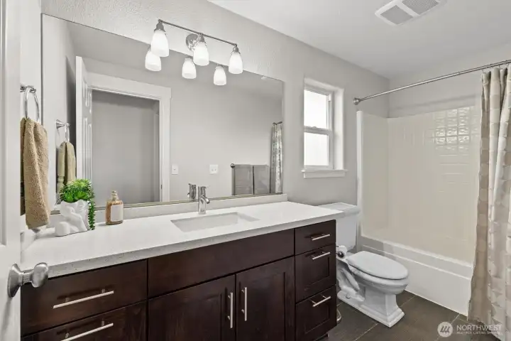 full bathroom on upper level