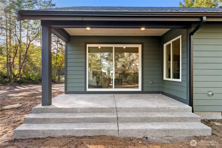 Back covered patio