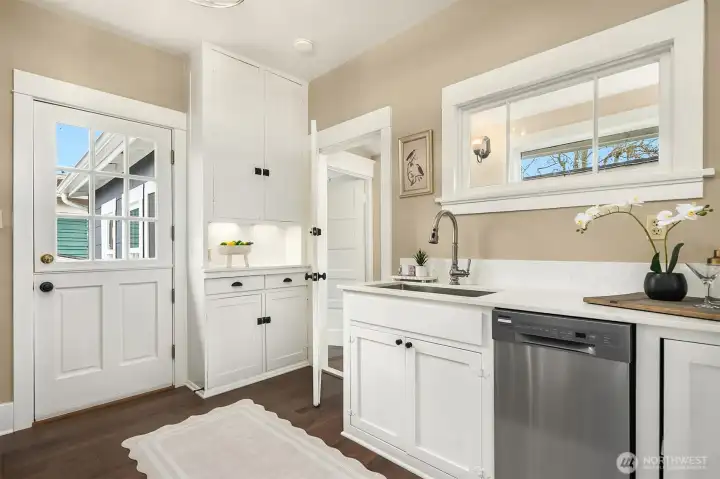 Original charm and cabinetry in-keeping with the charm.