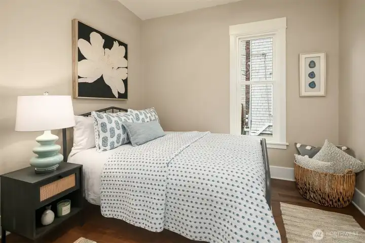 Secondary bedroom on main.