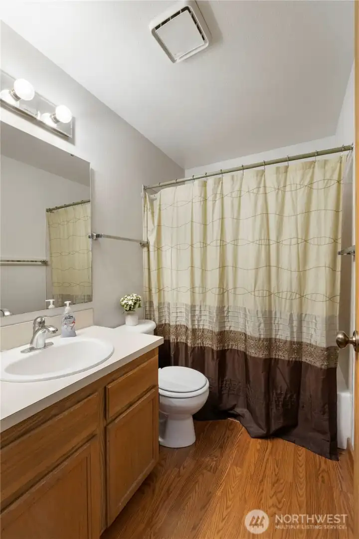 Bath off of family room