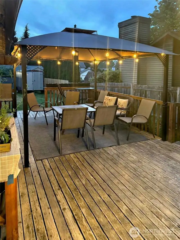 Outdoor entertainment area