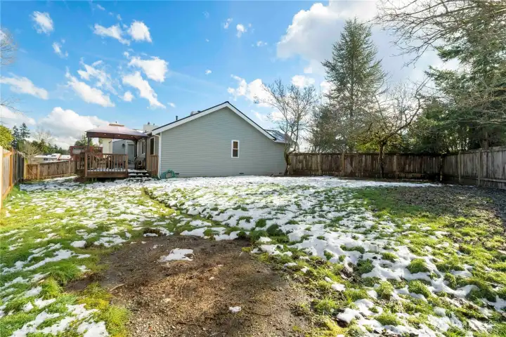 more of the HUGE yard