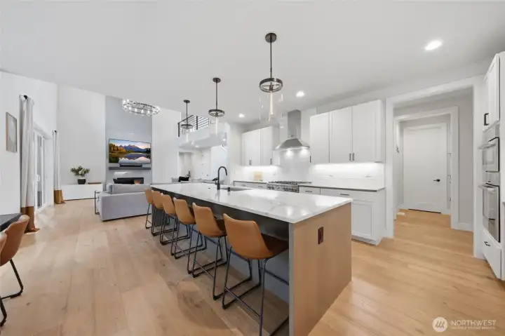 Another view of the kitchen features