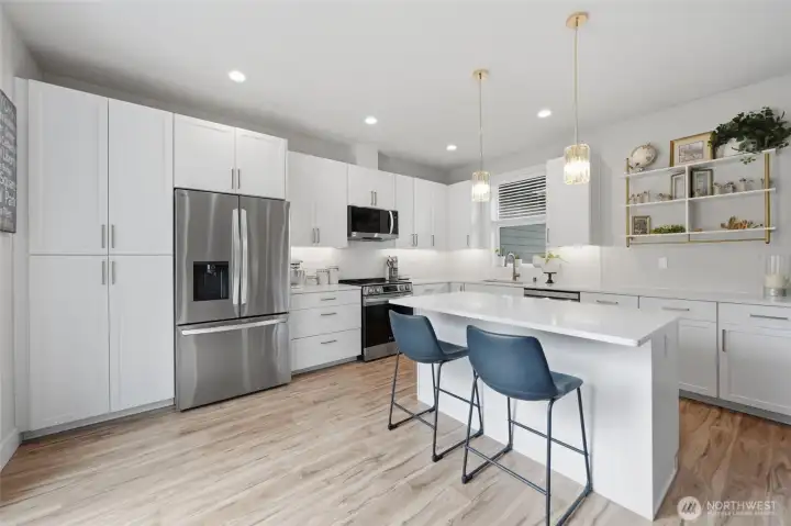 Lots of storage in this kitchen.