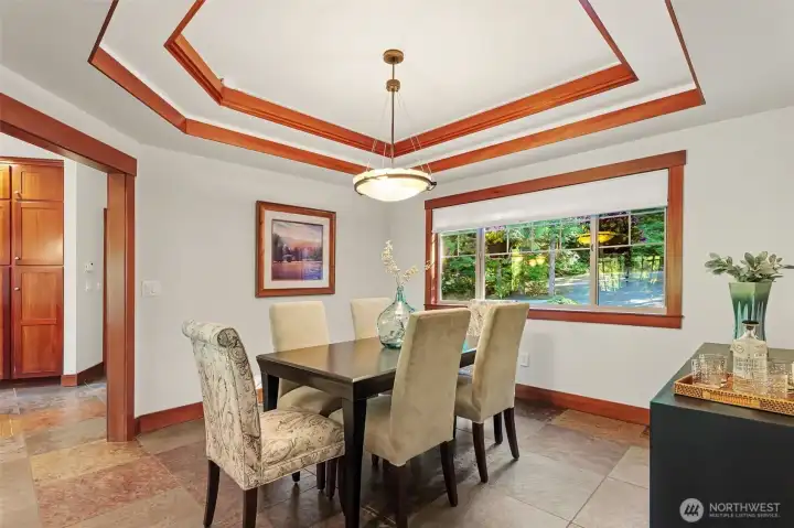Dining room adjacent to the kitchen Dining room adjacent to the kitchen