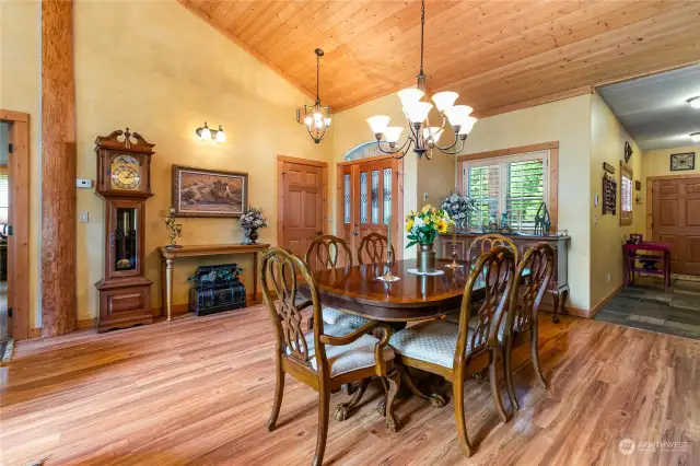 Looking toward the front door and dining area