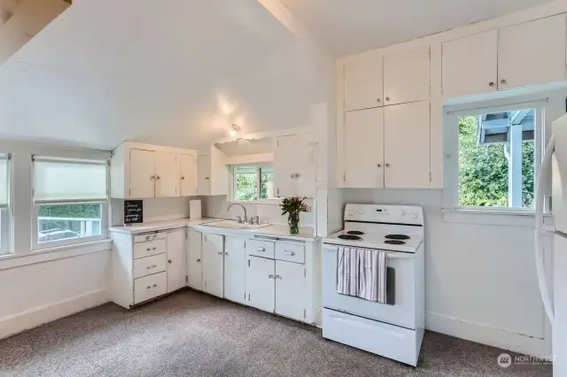 Kitchen Area has room for Small Table