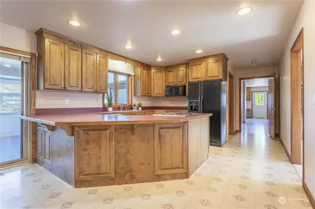 open spacious kitchen