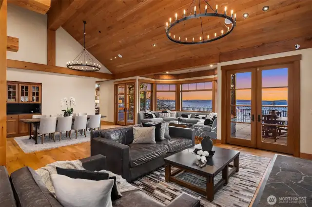 Artisan wood, ironwork and stone finishes exude timeless Pacific Northwest sophistication.
