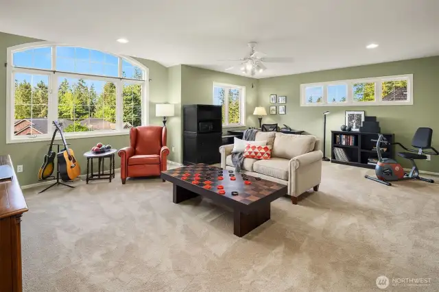 This huge bonus room can double as a bedroom or guest room also.  It includes a closet to the right of the shot.