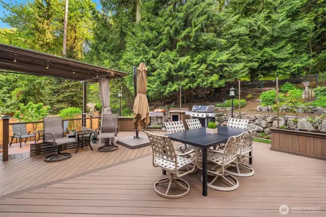 This composite deck has held many a family gathering.