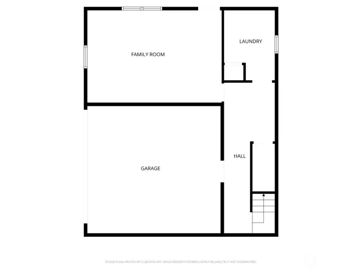 Lower level of the home has access to the garage, a large multi purpose room, laundry room and access to outside.
