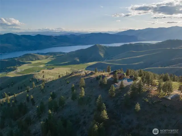 Exterior aerial view of property and surrounding lots.