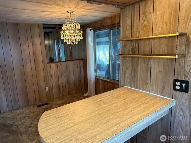 Dining room off kitchen.