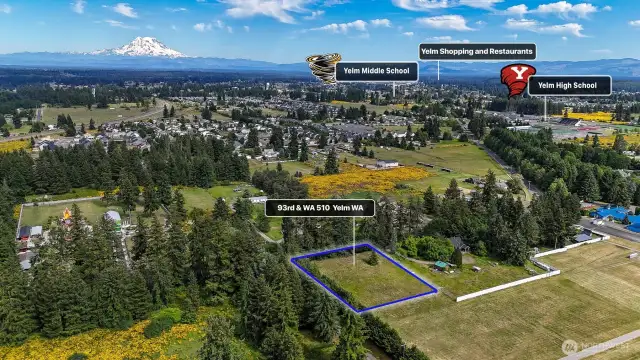 Located outside the city limits but within the urban growth area. Not far to schools and shopping. Blue boundary lines are approximate. Buyer to verify to their own satisfaction.
