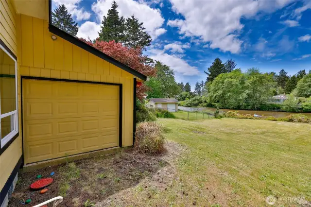 Opening up to the Back Yard - this space has lots of potential!