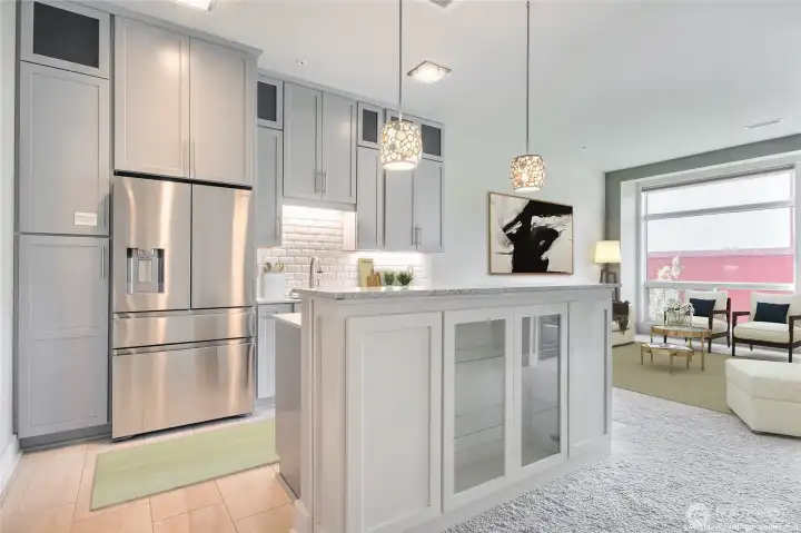 Plenty of kitchen cabinets for all your storage needs.