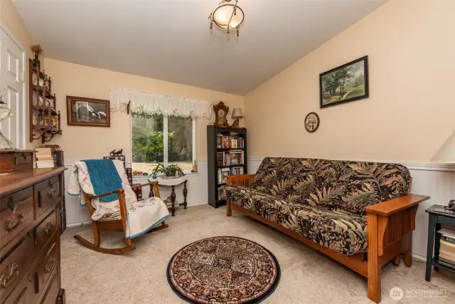 bedroom used as guest room