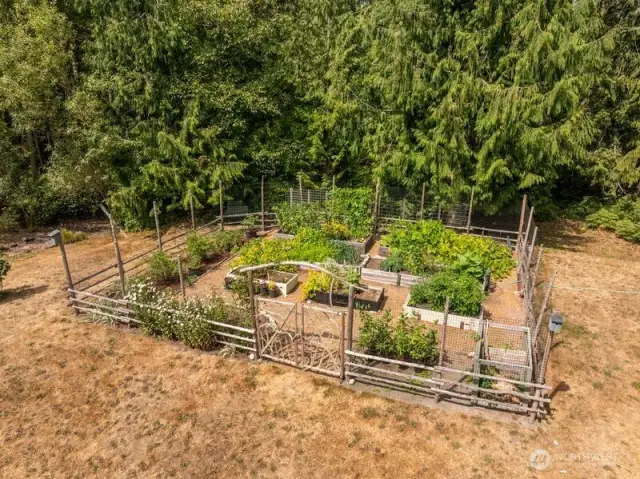 fenced garden
