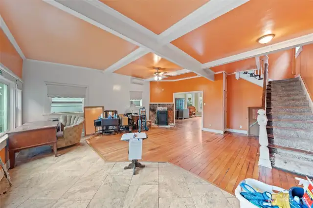 Spacious rooms, crown moldngs, classic hardwoods.