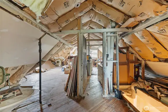 Attic partially finished bedroom 1