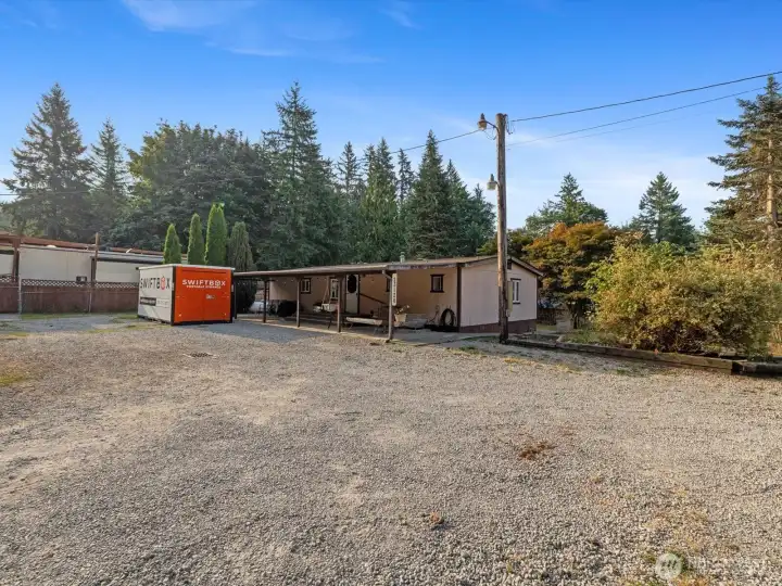 Room for RV parking, boat parking, many vehicles.