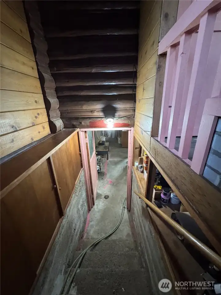 Heading to the basement