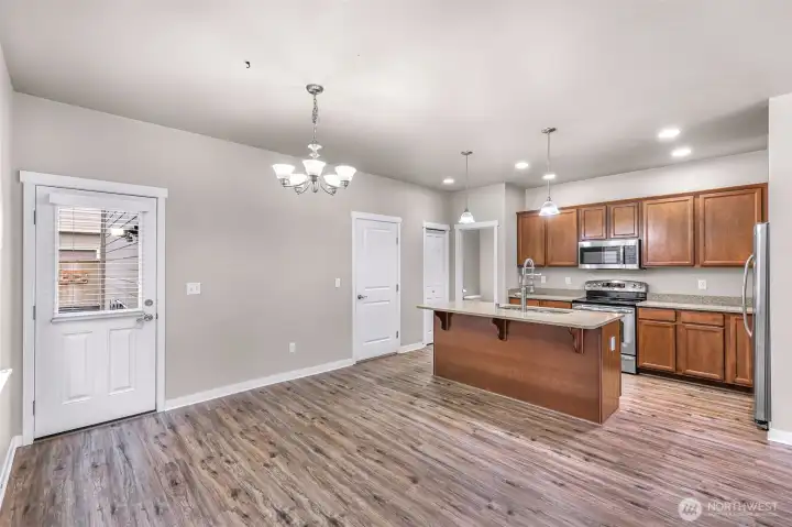 Convenient dining area right off the kitchen