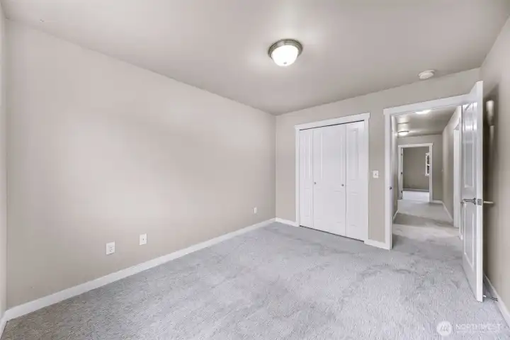 3rd bedroom or Office with brand new plush carpets