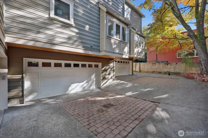 Private 2-car garage with room for storage.  Enters directly into home.