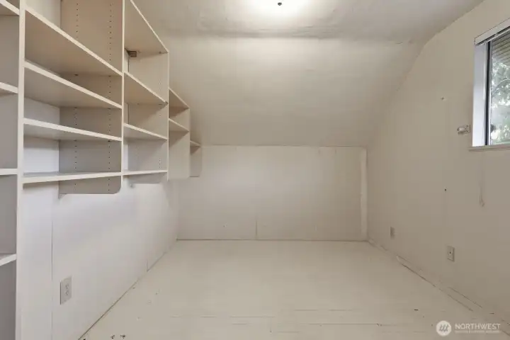 Enormous walk-in closet off the primary bedroom.