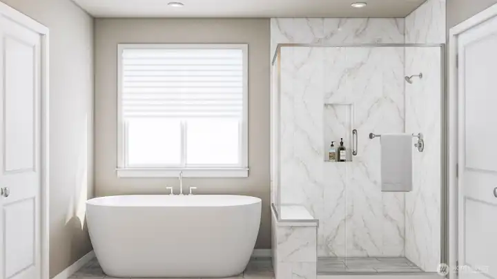 Primary bath (Facade, Ext Colors, Interior Photos & Floor Plans for illustrative purposes only. Actual Facade, Ext Colors, Interiors & Floor Plans may differ.)