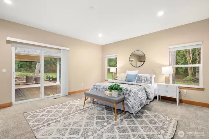 primary with access to outdoor patio