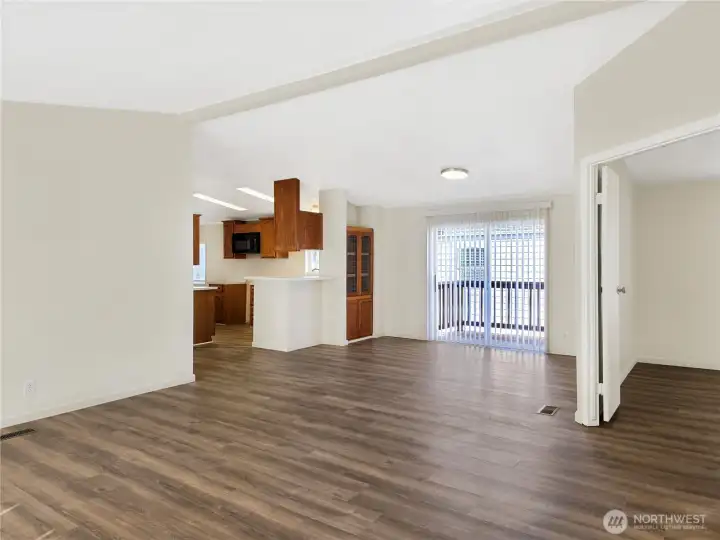 Dedicated dining space featuring a built-in hutch—perfect for displaying special dishes or extra storage.