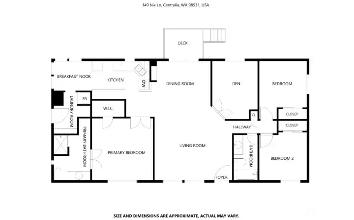 Floor plan for reference and layout overview.