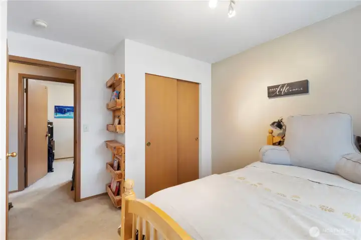 2 more nicely sized rooms offer bedroom or office space