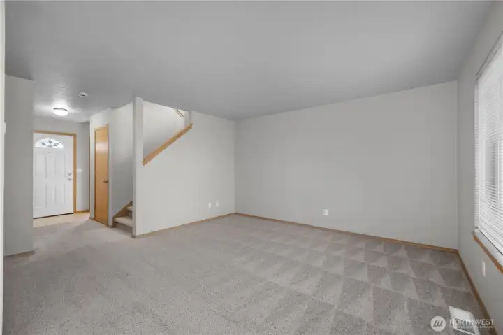 Living room looking towards entry.