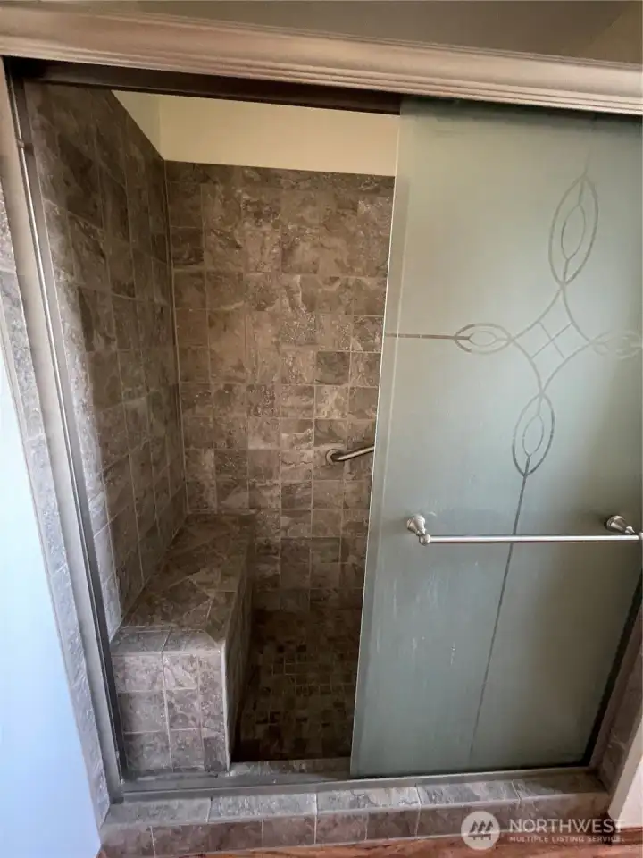 Upstairs shower.