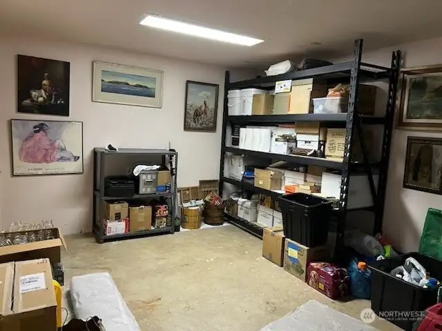 Storage room in the garage.