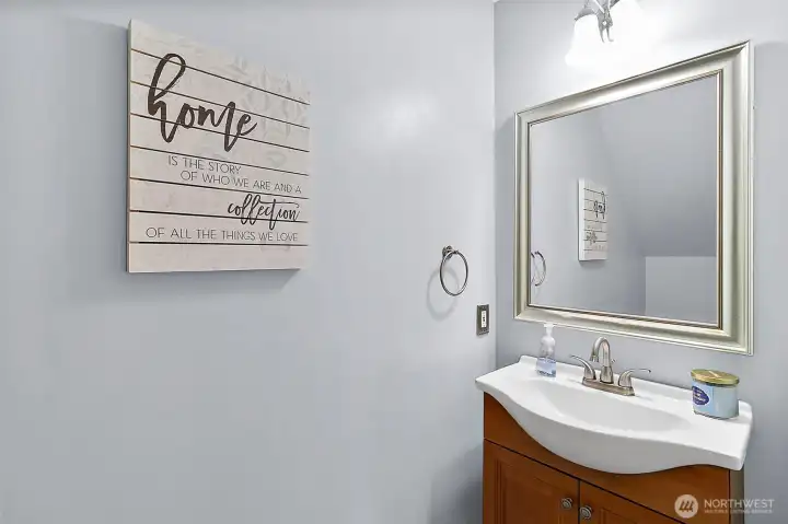 downstairs powder room