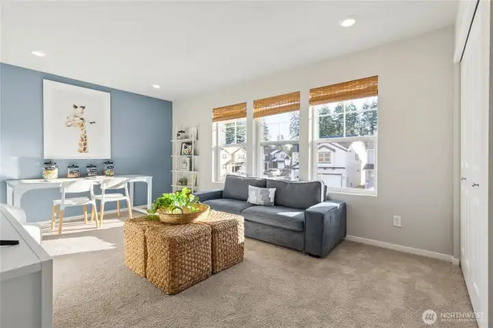 Versatile bonus room or flex space. Photos are representative only and may display different color package and/or upgrades.