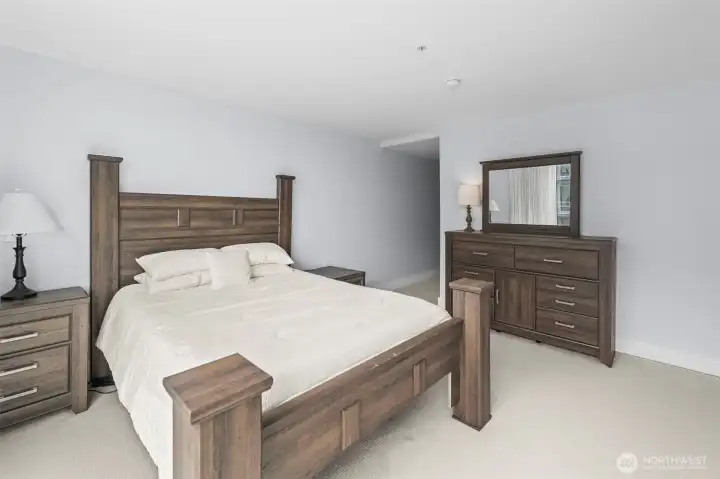 Large primary bedroom!