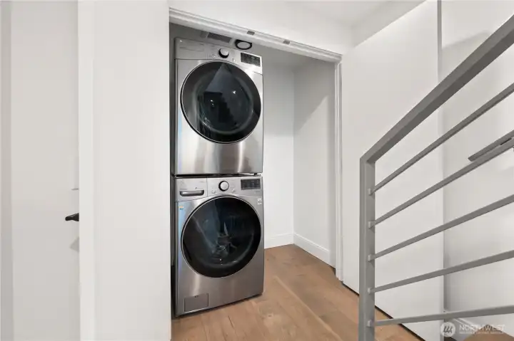 High-end W& D in large laundry room High-end W& D in large laundry room