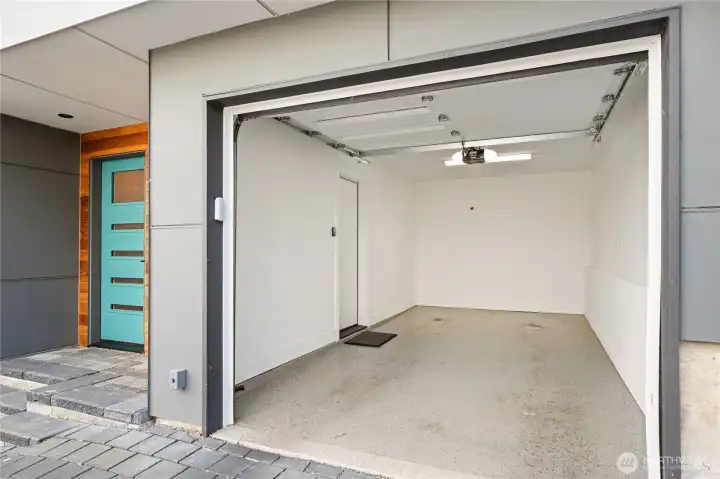 Oversized attached garage Oversized attached garage