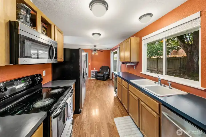 Kitchen to dining room Kitchen to dining room